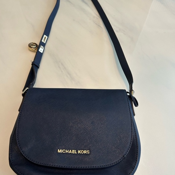 Michael Kors Dark Blue Crossbody Bag - Picture 10 of 10